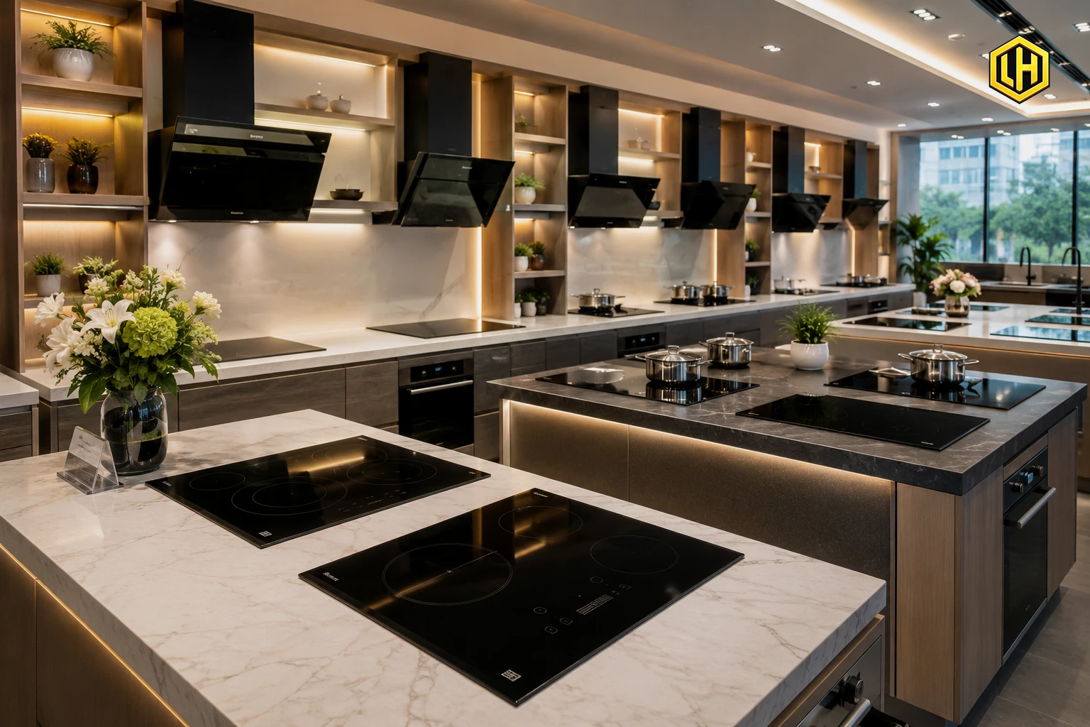 Showroom bếp từ cao cấp chính hãng tại Lương Huynh Tổng kho miền Trung