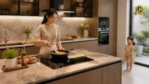 Bếp từ an toàn cho gia đình có trẻ nhỏ