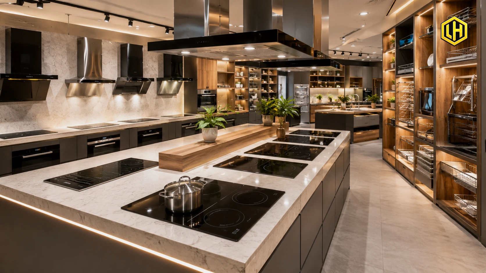 Showroom bếp từ và thiết bị nhà bếp cao cấp Lương Huynh Tổng kho miền Trung