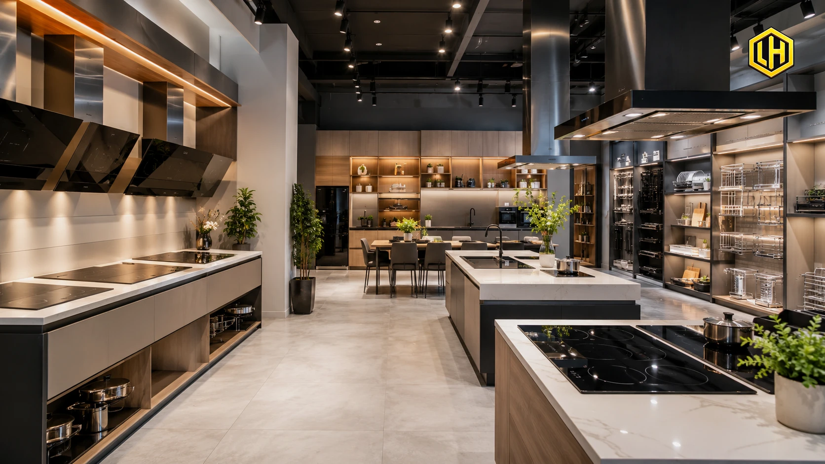 Showroom Tổng kho Lương Huynh phân phối bếp từ và thiết bị nhà bếp cao cấp tại miền Trung